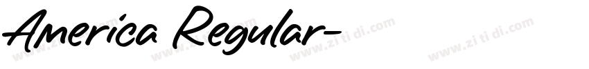 America Regular字体转换